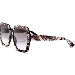 GUCCI Herbarium Floral My Little Tiger Square Oversized 54mm Sunglasses